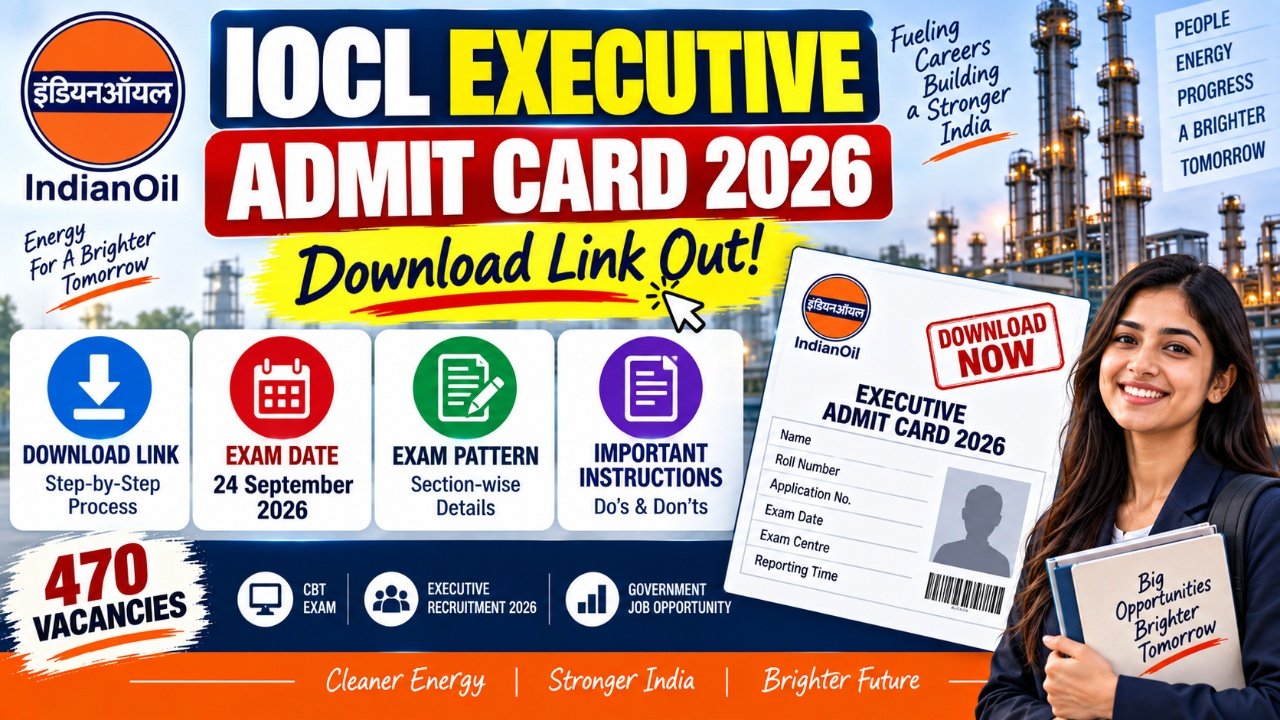 IOCL Executive Admit Card 2026