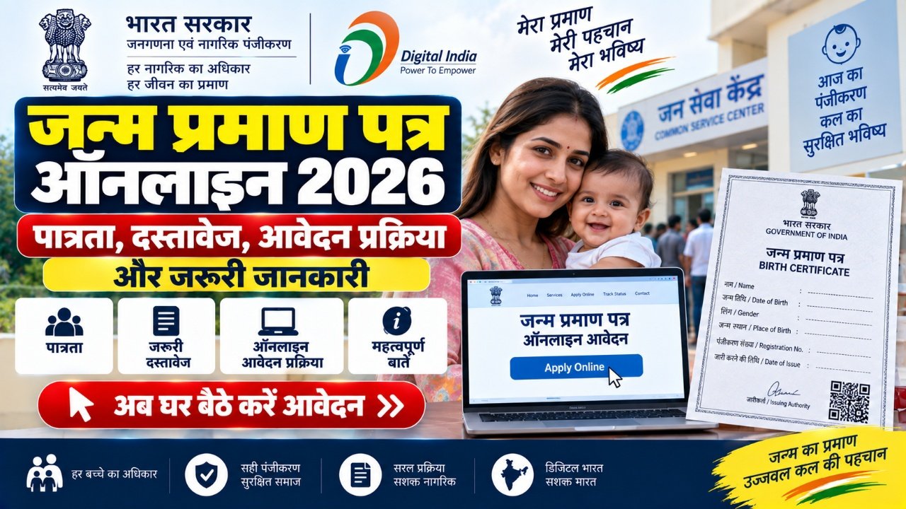 Janam Praman Patra Online 2026