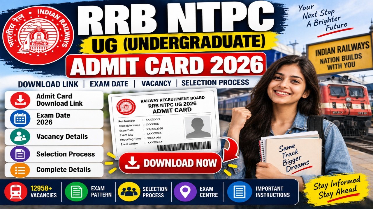 RRB NTPC UG Admit Card 2026