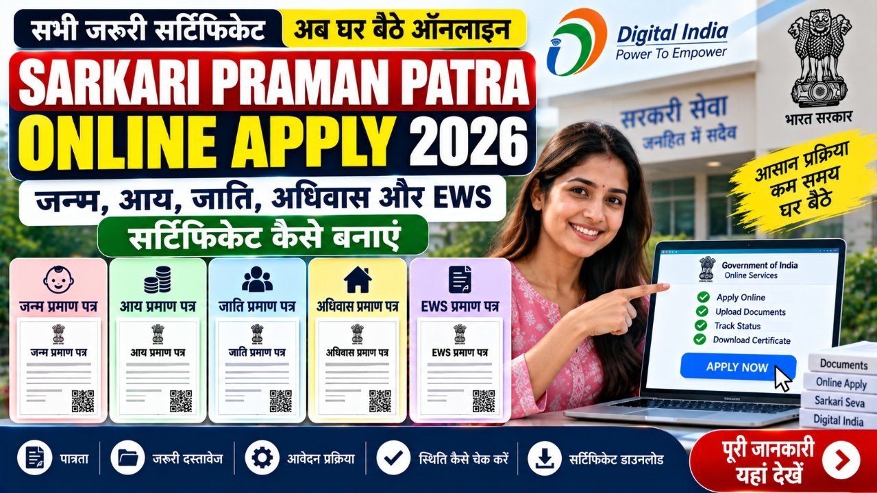 Sarkari Praman Patra Online Apply 2026