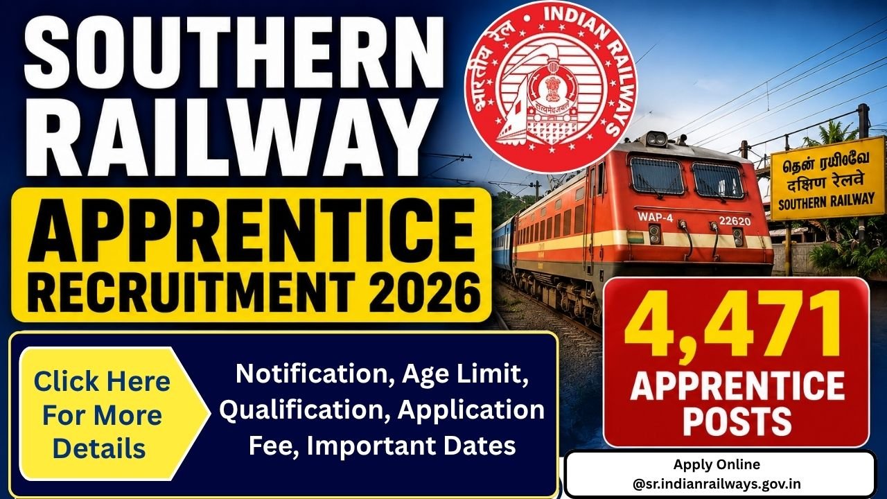 Southern Railway Apprentice Recruitment 2026: