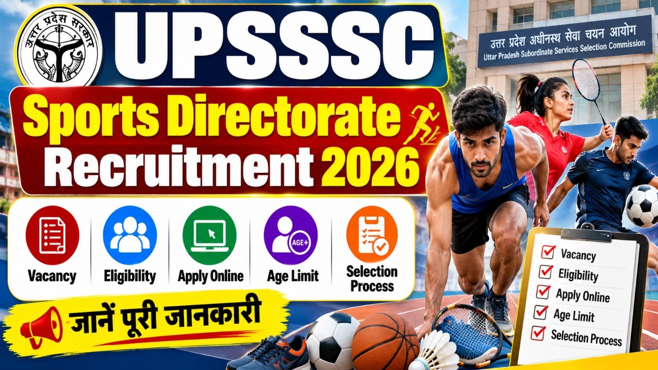 UPSSSC Sports Directorate Recruitment 2026